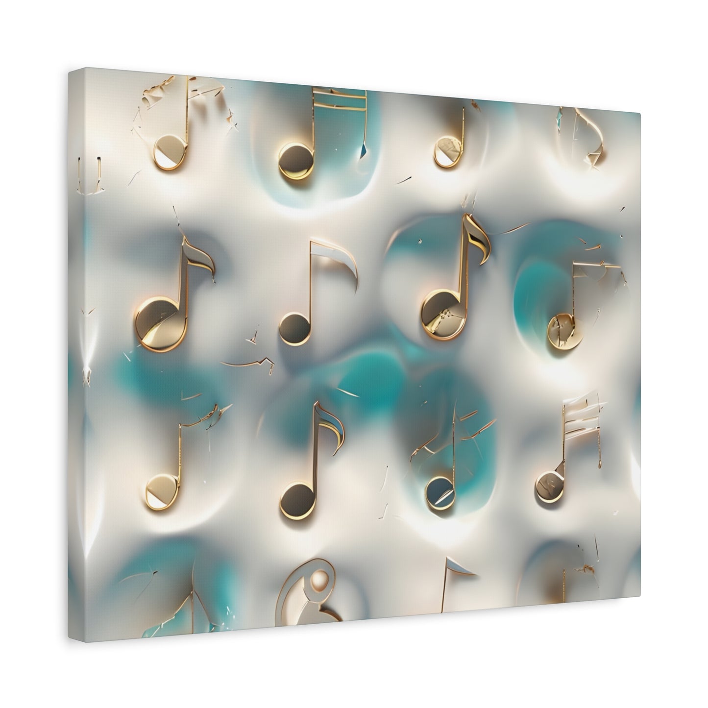 Musical Notes Wall Art Canvas, Elegant Home Decor, Perfect for Musicians, Music Lovers, Gifts for Music Teachers, Unique Art Piece