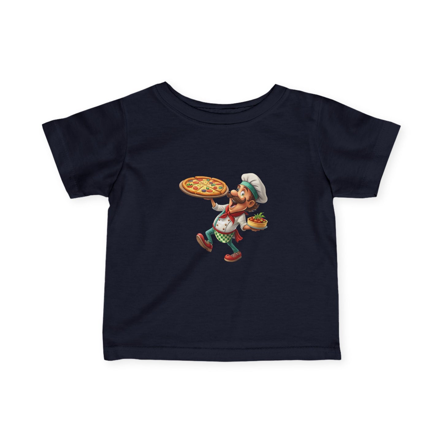 Pizza Chef Infant Tee, Cute Baby T-Shirt, Toddler Pizza Shirt, Gift for Little Chefs, Kids Cooking Outfit, Whimsical Baby Clothes