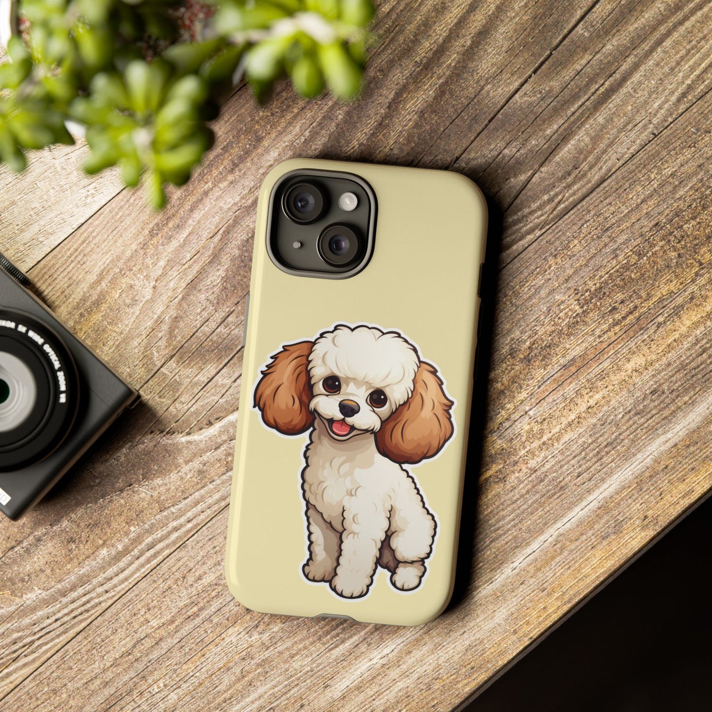 Cute Dog Phone Case, Pet Lover Gift, Custom Phone Cover, Cartoon Dog Case, Durable Phone Accessory