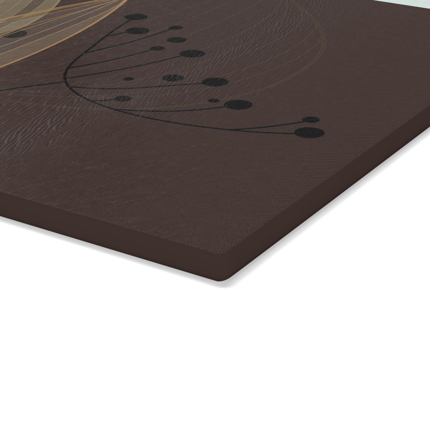 Elegant Glass Cutting Board with Leaf Design, Kitchen Decor, Housewarming Gift, Culinary Art, Modern Kitchen Accessory