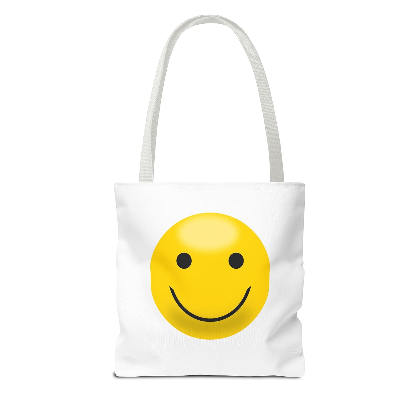 Smiley Face Tote Bag, Eco-Friendly Shopping Bag, Fun Beach Bag, Gift for Teens, Happy Tote for Everyday Use