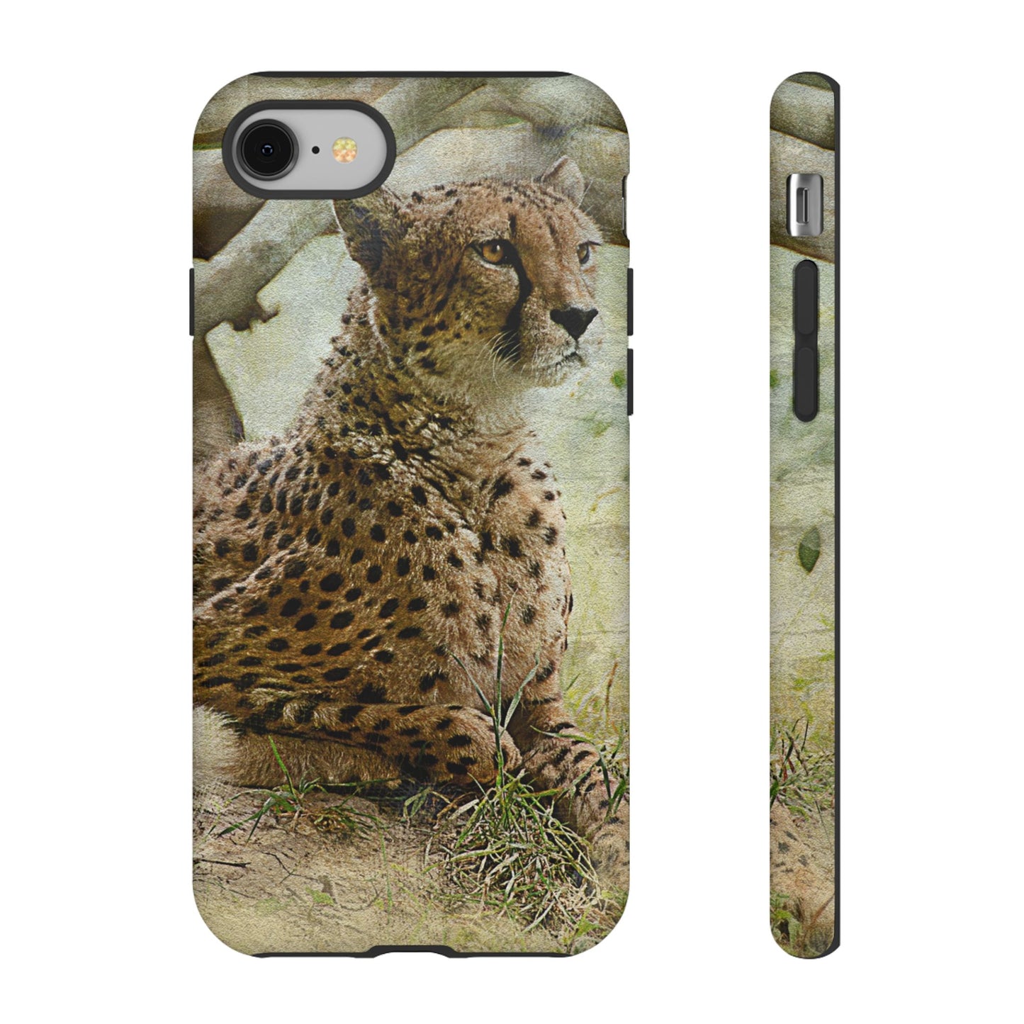 Cheetah Phone Case, Tough Cases, Animal Lover Gift, Wildlife Protection, Eco-Friendly Mobile Cover, Unique Phone Accessory