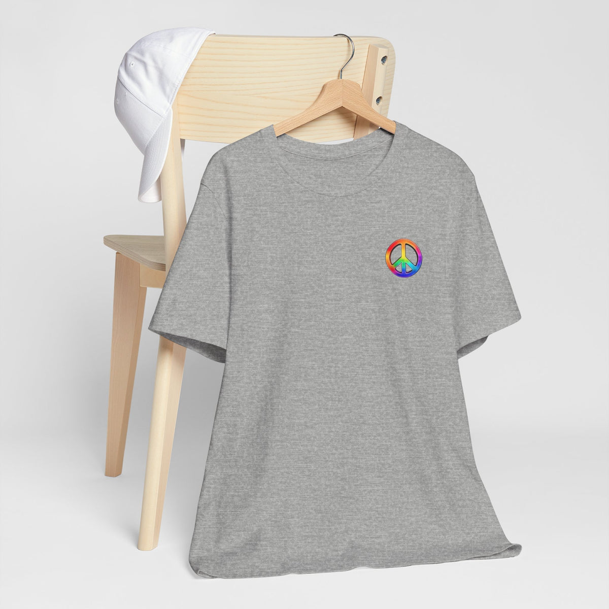Peace Sign Tie-Dye Tee — Rainbow Hippie Peace Symbol T-Shirt