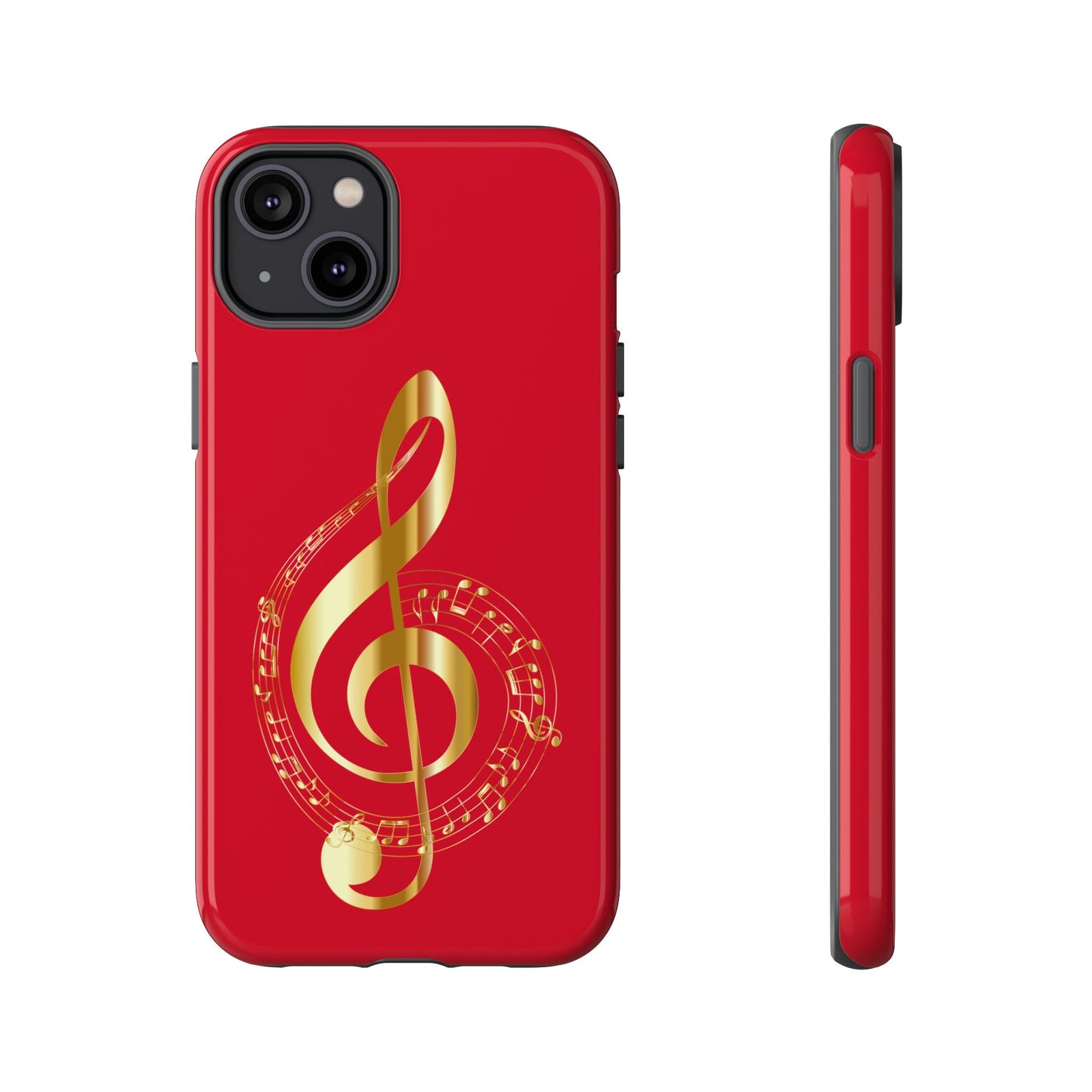 Tough Cases - Red Musical Note