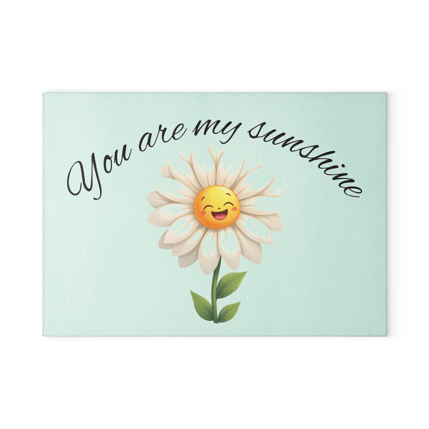 Cheerful Glass Cutting Board – You Are My Sunshine