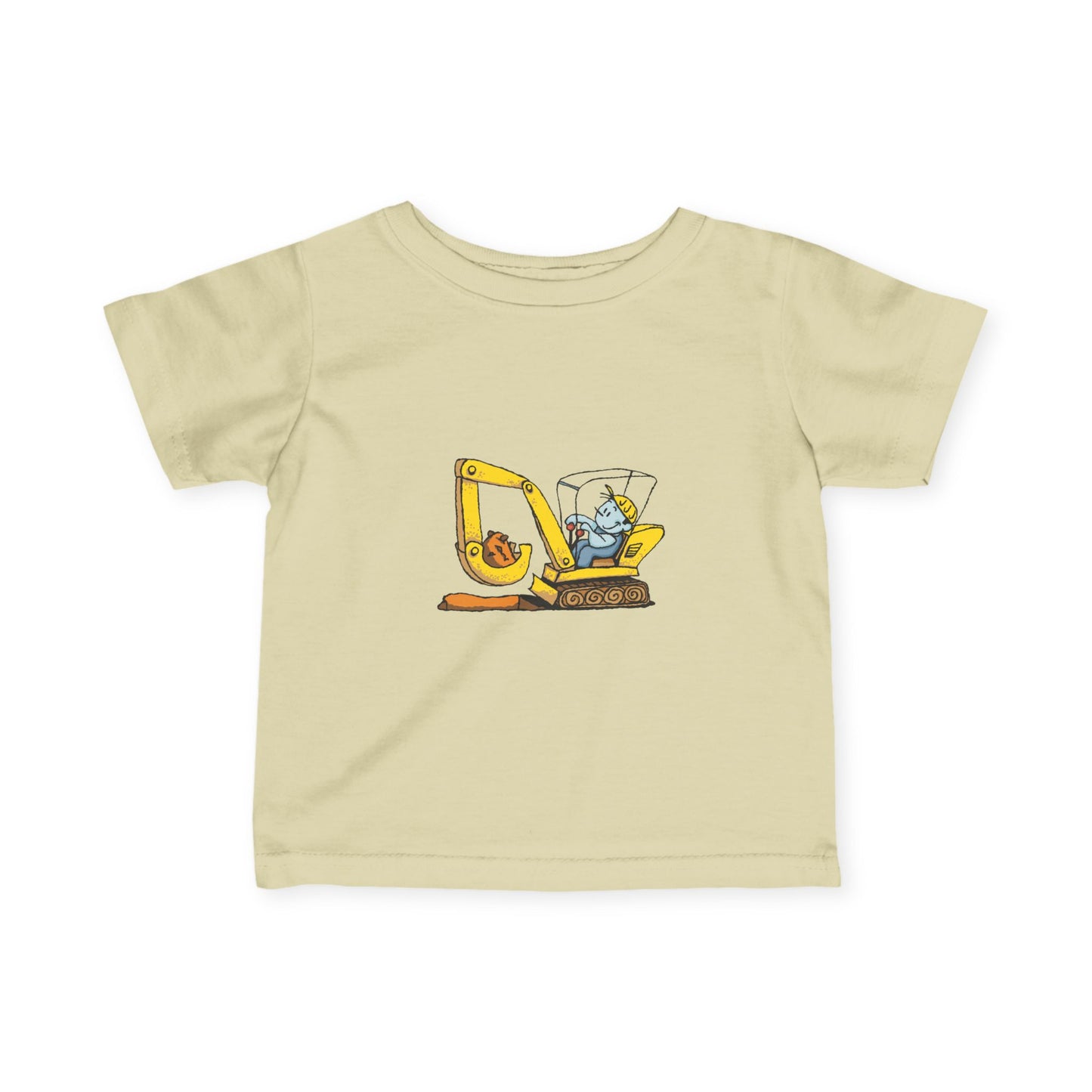 Cute Construction Theme Infant Tee, Baby T-Shirt, Toddler Clothing, Birthday Gift, Playful Outfit, Unique Baby Wear