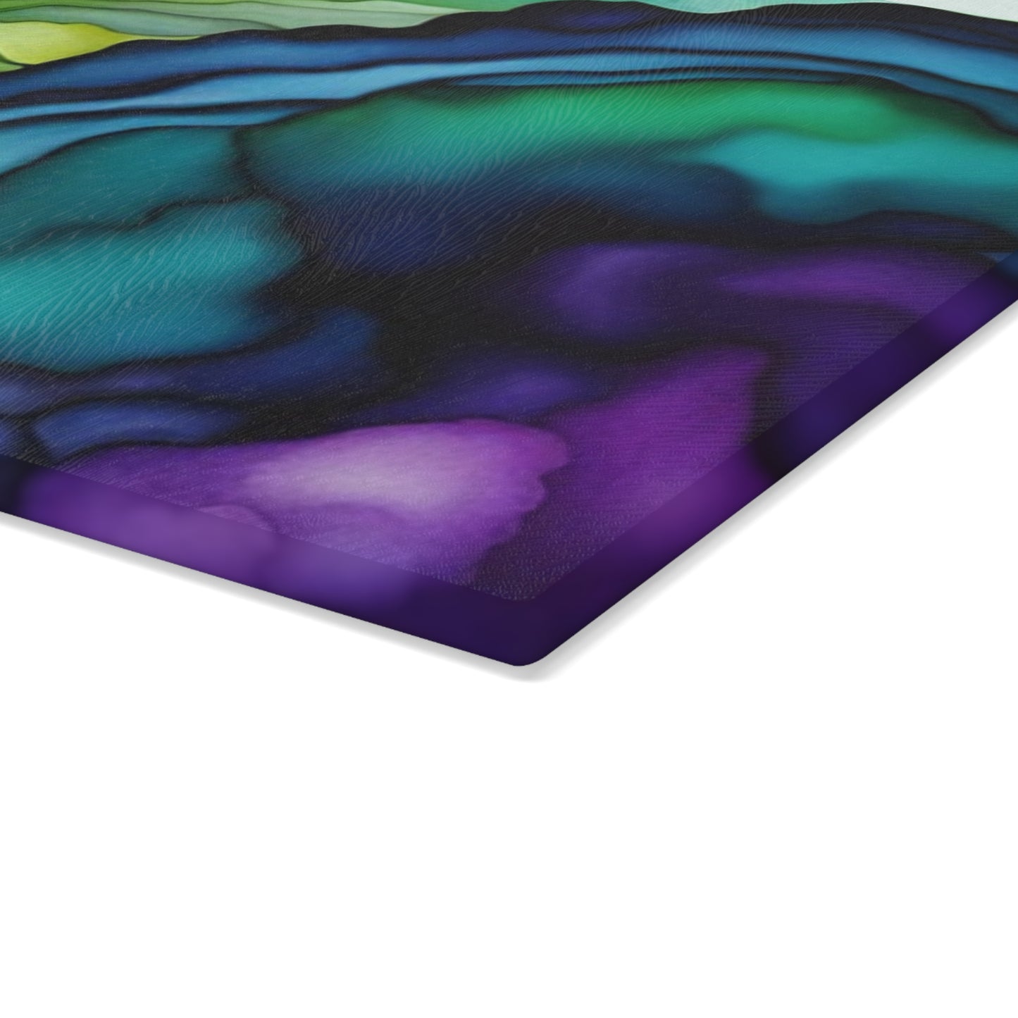Abstract Marble Glass Cutting Board | Kitchen Decor, Unique Gift, Housewarming, Cooking, Culinary Art