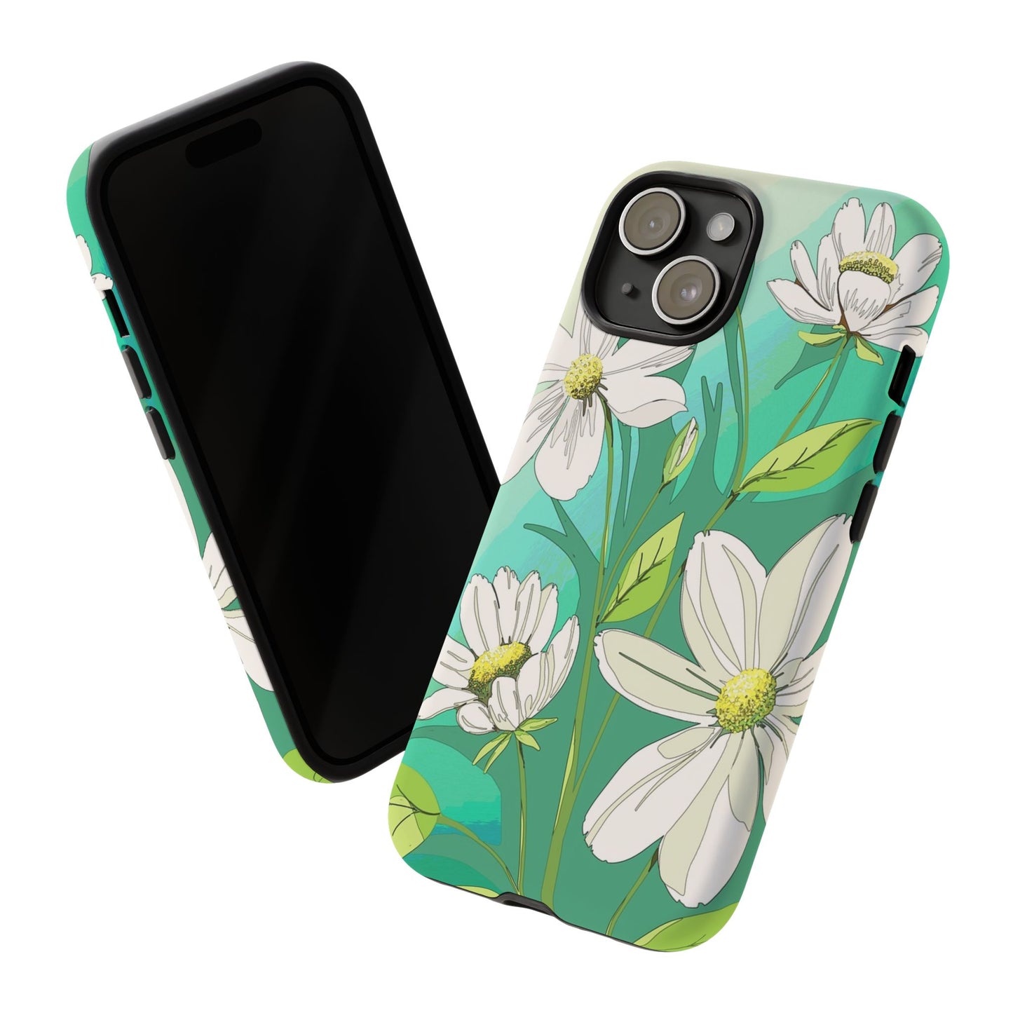 Floral Phone Case, Tough Cases, Flower Design, Nature Inspired, Eco-Friendly Cover, Unique Gift for Her, Spring Accessories