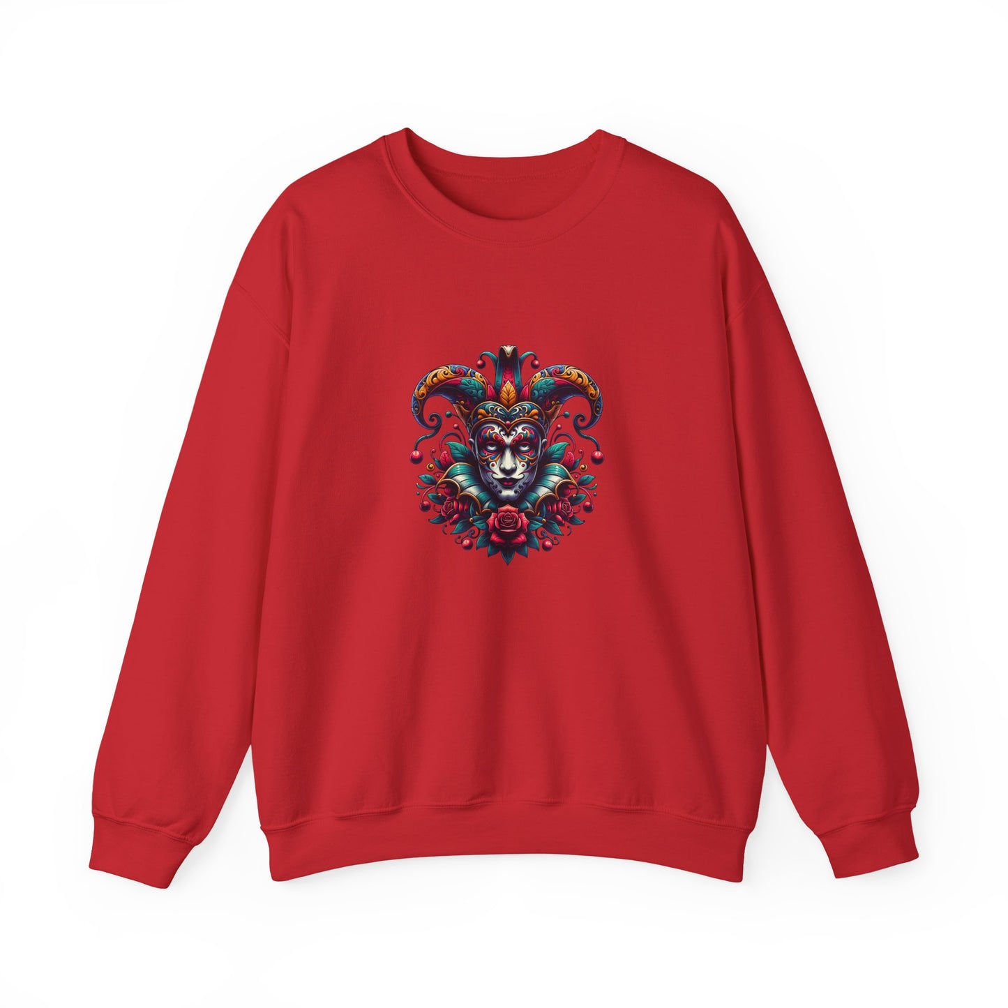 Colorful Mardi Gras Unisex Crewneck Sweatshirt, Festival Sweater