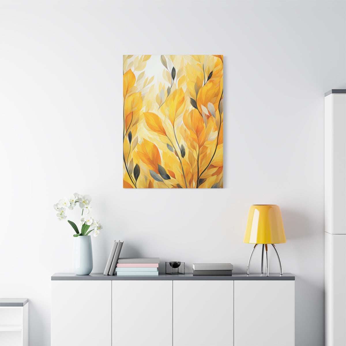 Gorgeous Yellow Matte Canvas Art Print, Stretched, 1.25"