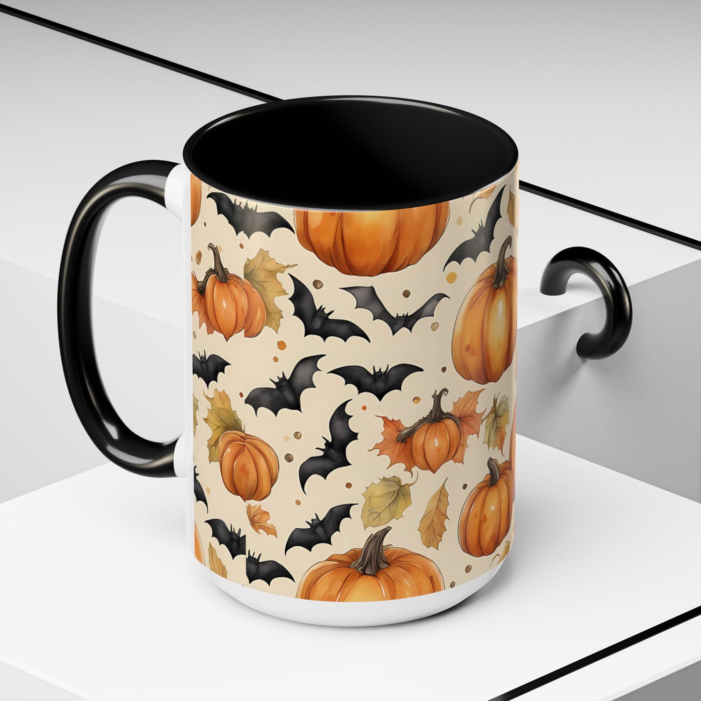 Pumpkin Halloween Coffee Mug, Fall Decor Mugs, Spooky Halloween Gifts, Autumn Drinkware, Seasonal Coffee Cups