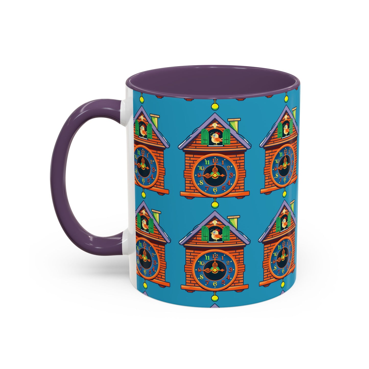 Whimsical Clock House Coffee Mug Unique Gift for Home Decor