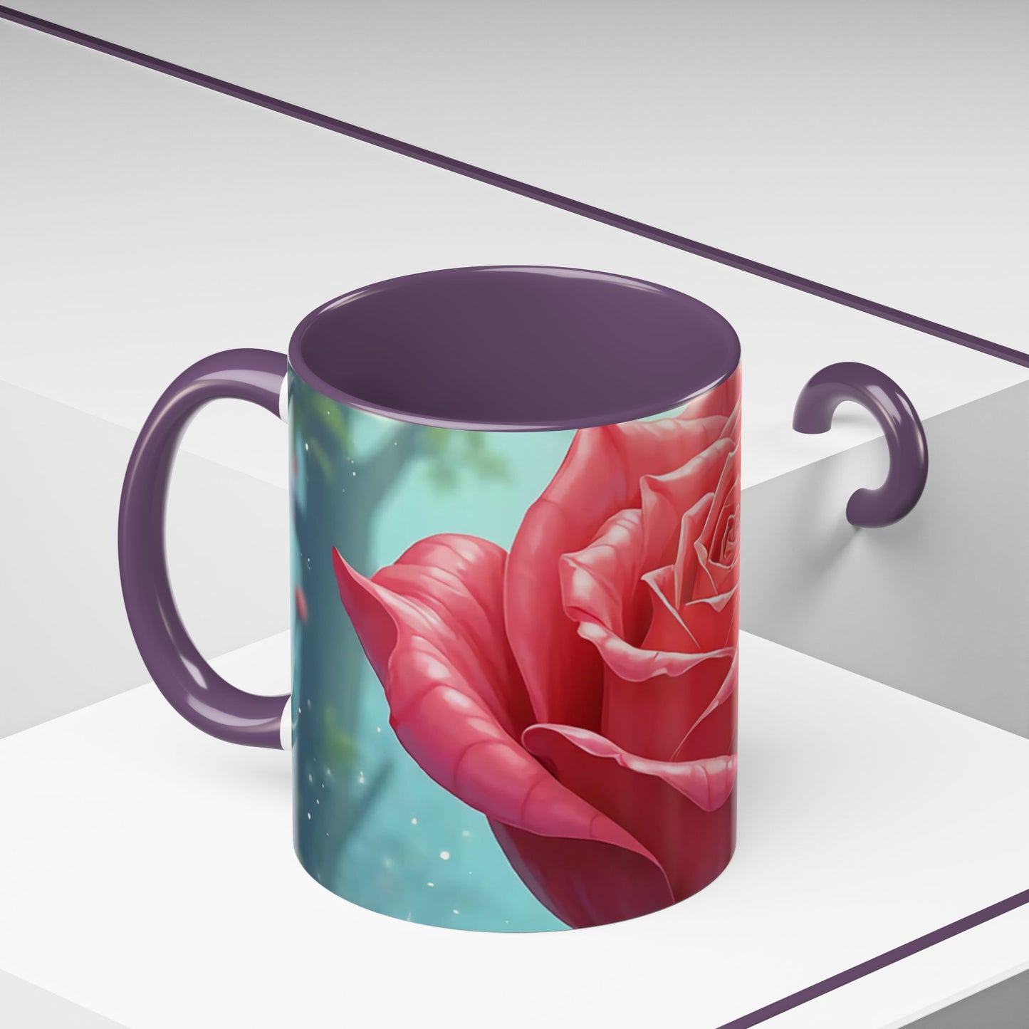 Elegant Rose Coffee Mug for Floral Lovers, Perfect Gift for Mother’s Day, Birthday, Home Decor, Garden Enthusiasts, Art Collectors