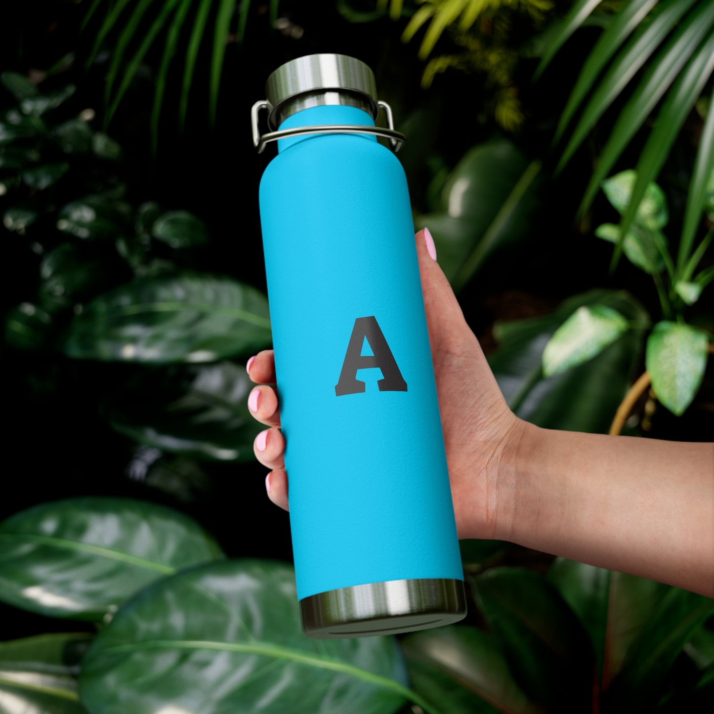 Personalized Copper Insulated Water Bottle, 22oz - Custom Monogram, Travel Mug, Fitness Bottle, Hydration Gift, Eco-Friendly