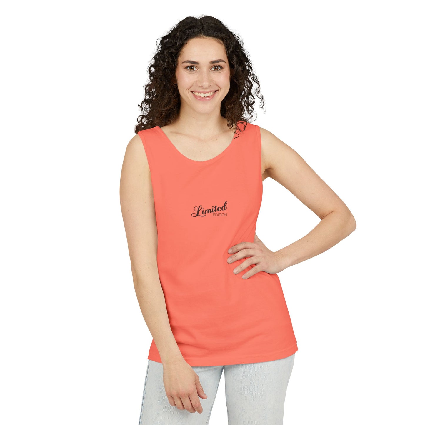Limited Edition Unisex Garment-Dyed Tank Top, Summer Fashion, Beachwear, Gift for Him & Her, Casual Style, Relaxed Fit