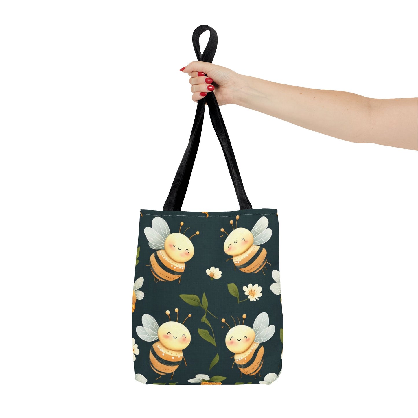 Cute Bee Tote Bag - Eco-Friendly Canvas Carryall for Gift Giving