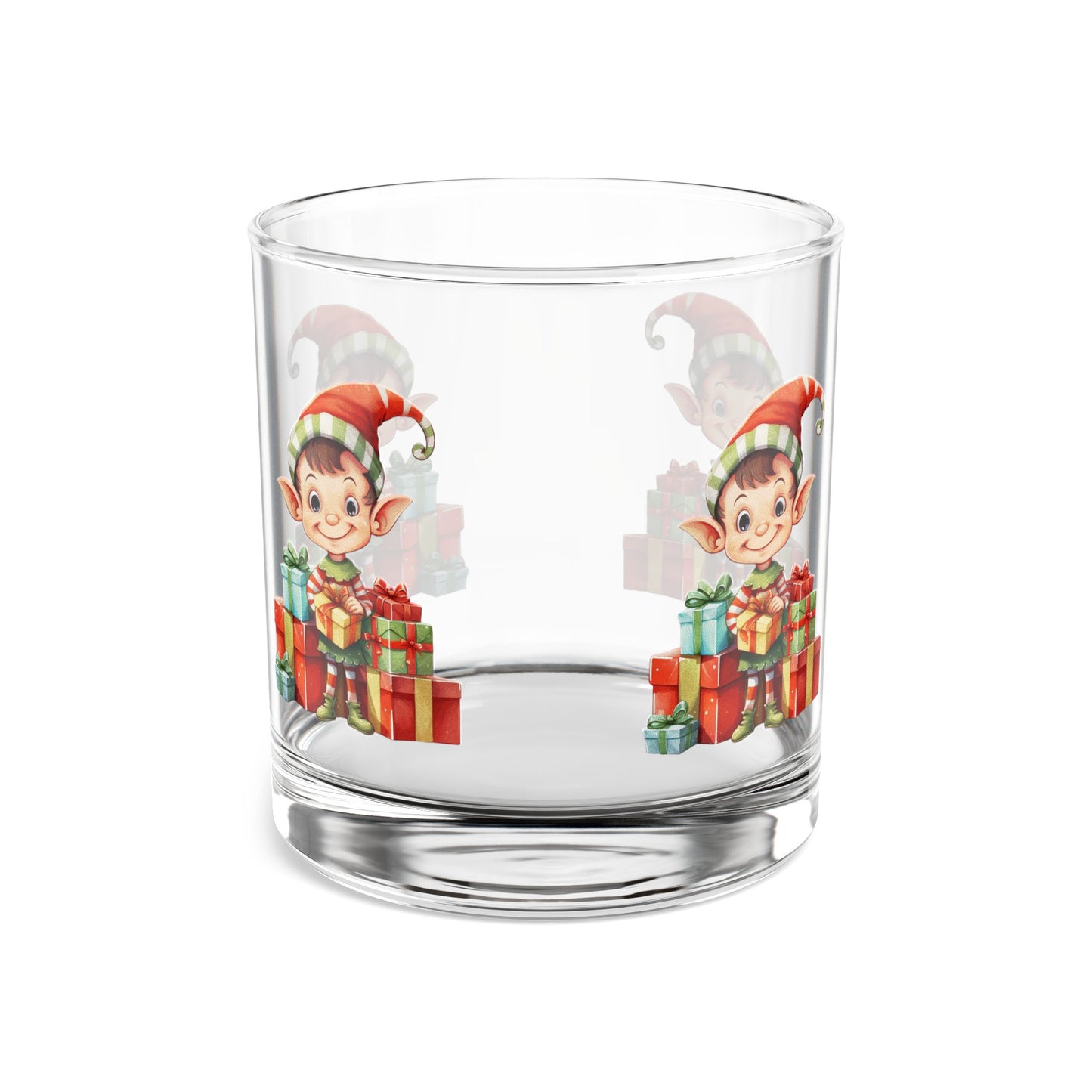 Whimsical Christmas Elf Rocks Glass, 10oz, Fun Holiday Drinkware, Perfect Gift for Elf Lovers, Festive Home Bar Decor, Kids' Party Glass