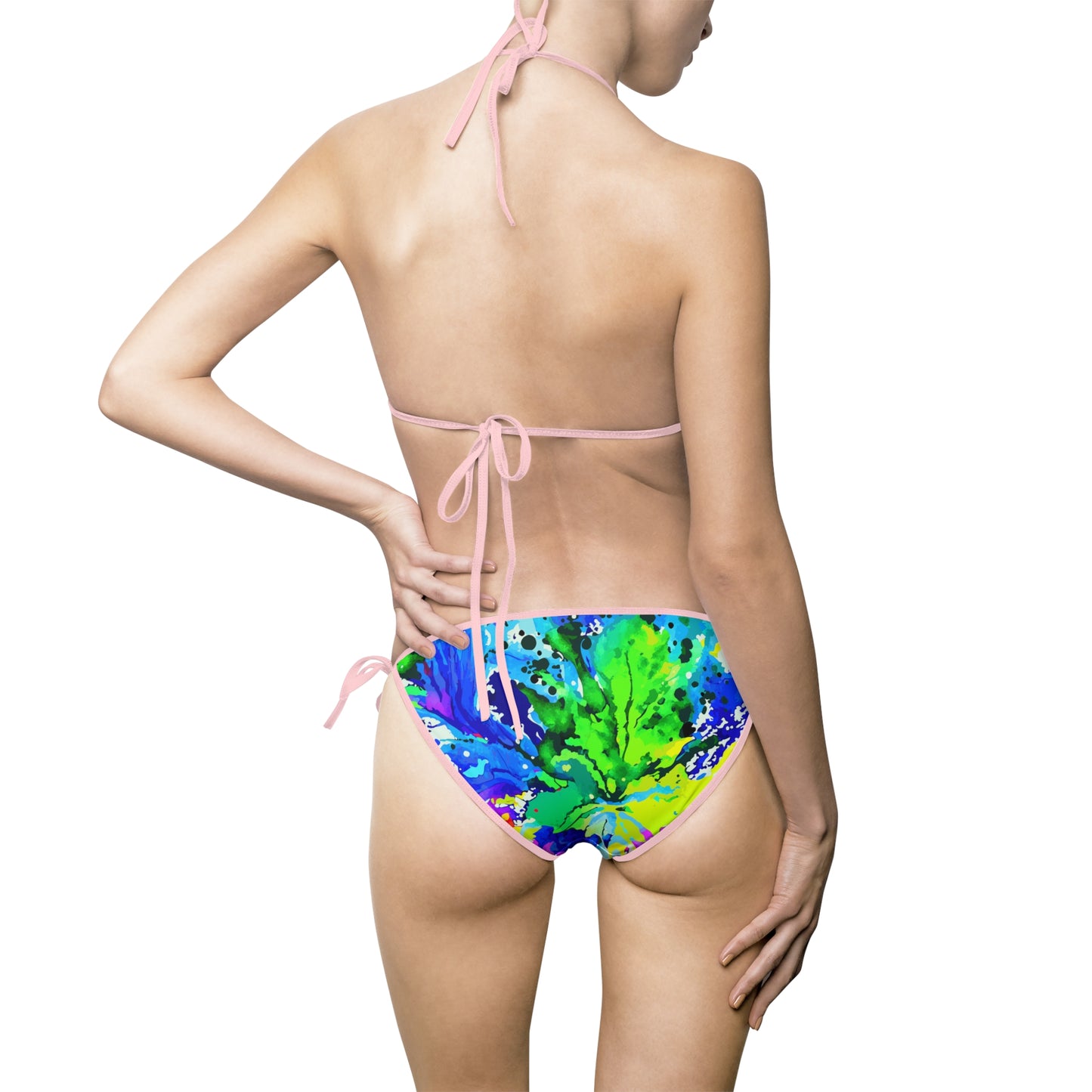 Vibrant Tie-Dye Women's Bikini Swimsuit, Beachwear, Summer Swim, Pool Party, Vacation Swimwear, Festival Outfit