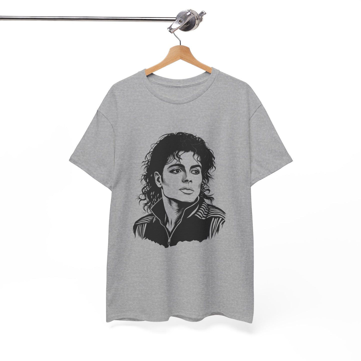 Michael Inspired Unisex Heavy Cotton Tee, Vintage Style Shirt, Retro Graphic Tee, Music Lover Gift, Unisex Casual Wear