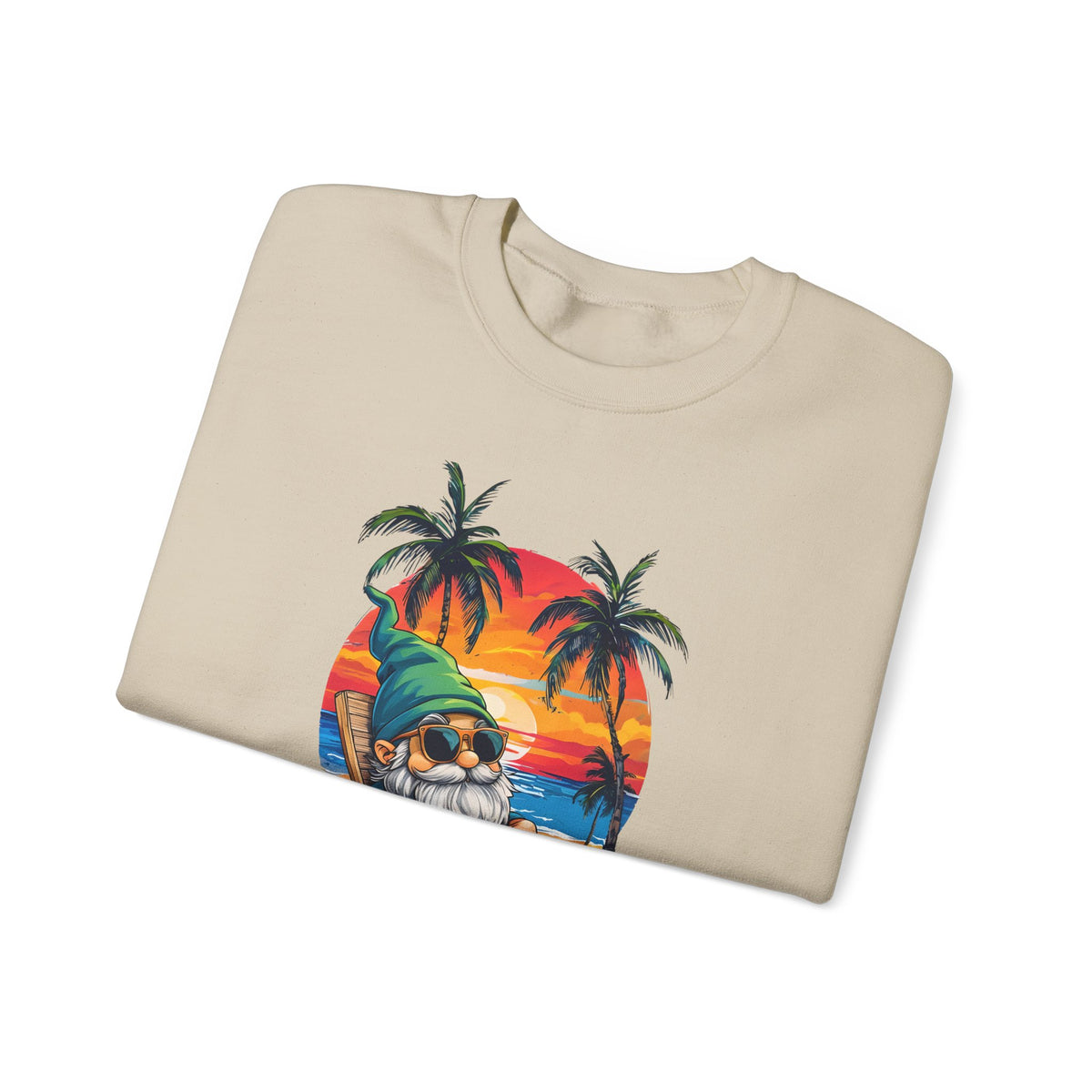 Crewneck — "Weekend Vibes" Tropical Gnome Sweatshirt