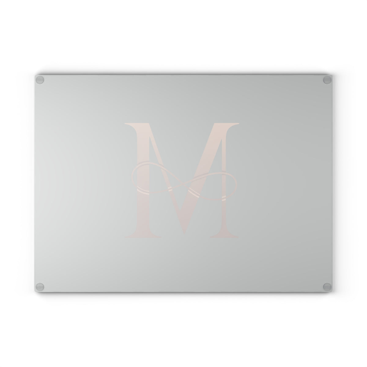 Personalized Glass Cutting Board with Elegant Initial Design, Kitchen Gift, Wedding Gift, Housewarming Gift, Custom Kitchen Decor