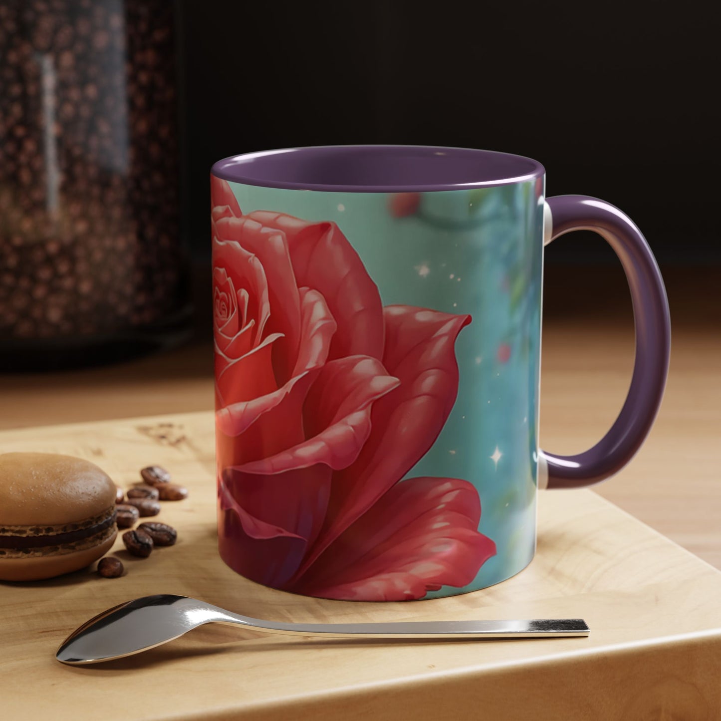 Elegant Rose Coffee Mug for Floral Lovers, Perfect Gift for Mother’s Day, Birthday, Home Decor, Garden Enthusiasts, Art Collectors