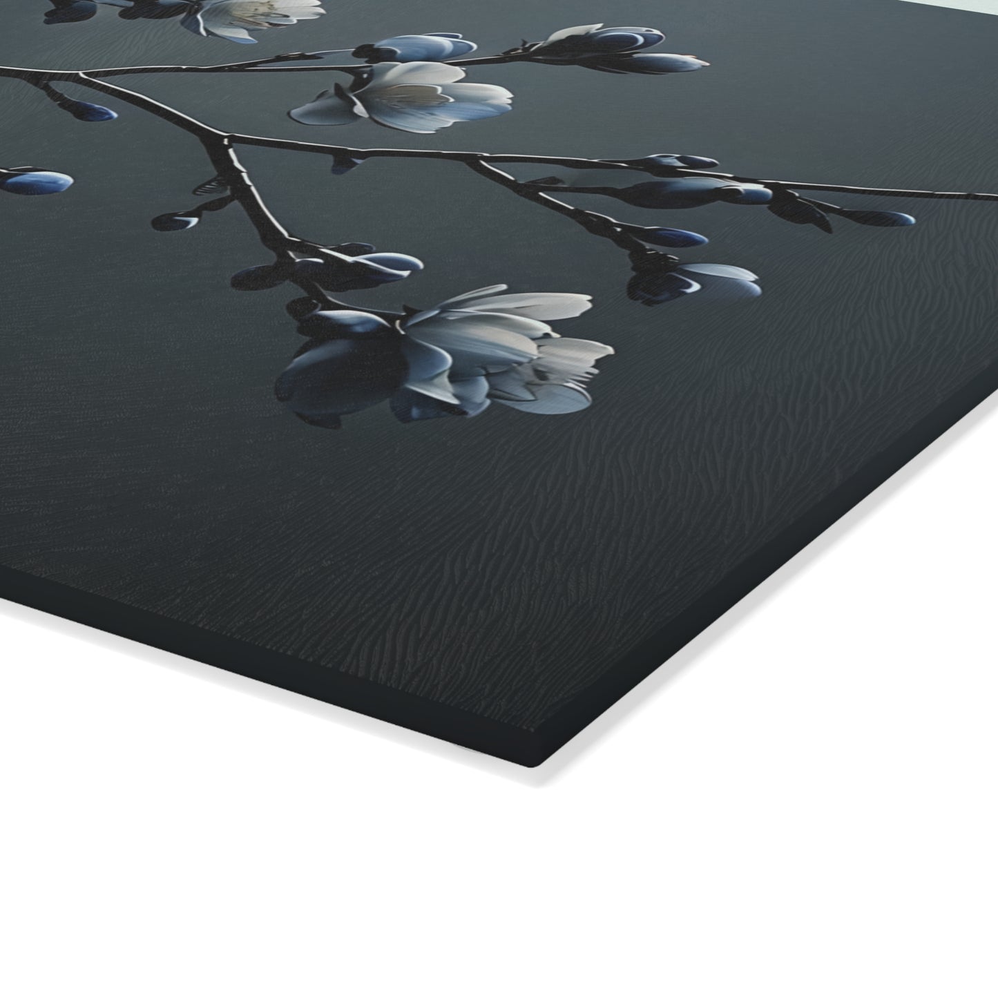 Floral Glass Cutting Board - Elegant Kitchen Decor, Unique Gift for Chefs