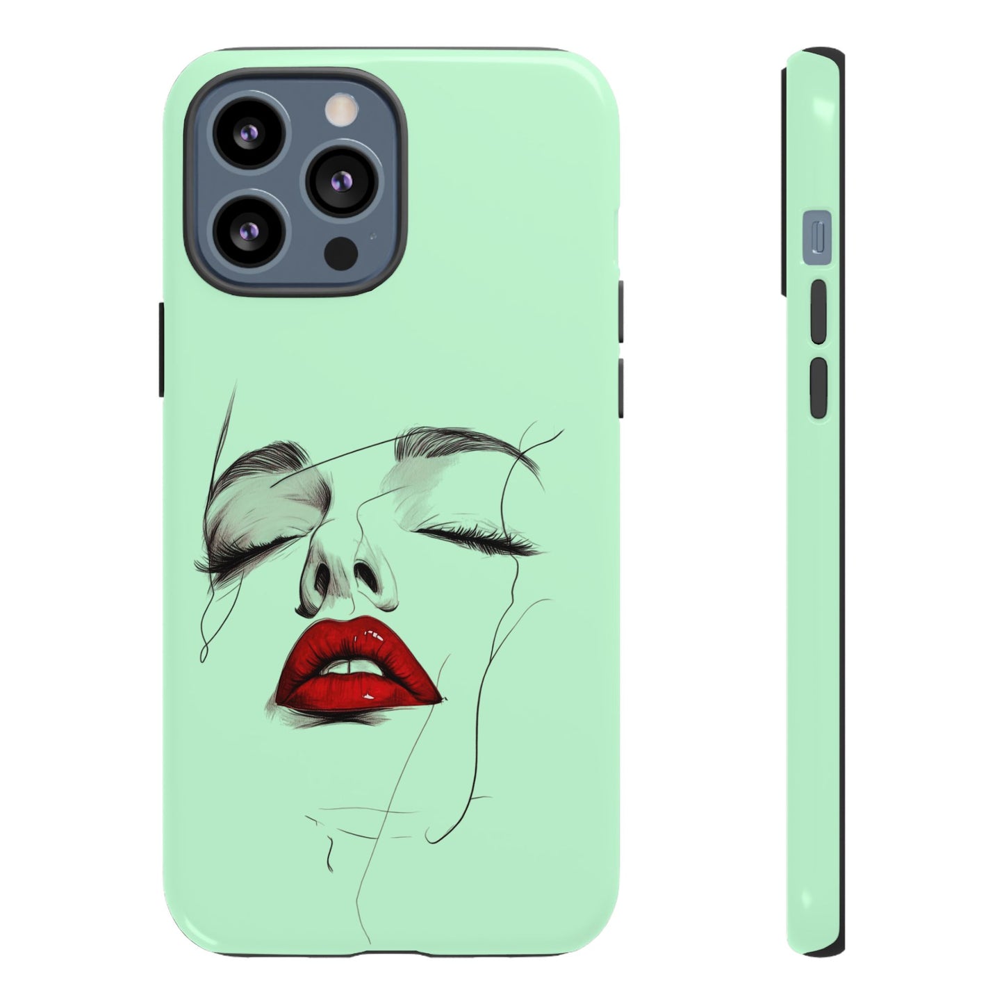 Stylish Phone Case, Artistic Phone Cover, Trendy Tech Accessory, Unique Cell Phone Protector, Gift for Her, Modern Aesthetic