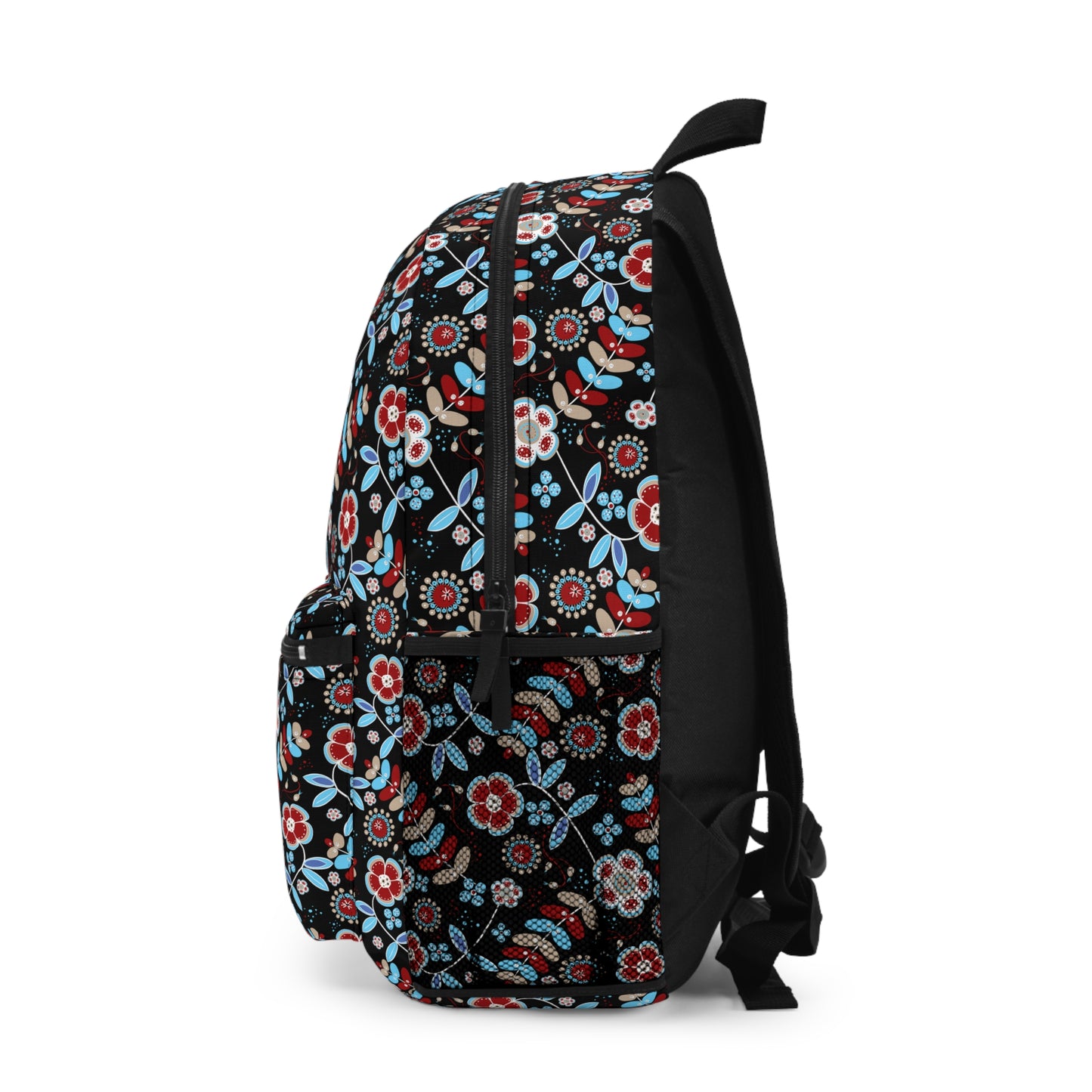 Floral Pattern Backpack - Stylish School Bag, Travel Backpack, Student Backpack, Gift for Her, Floral Design