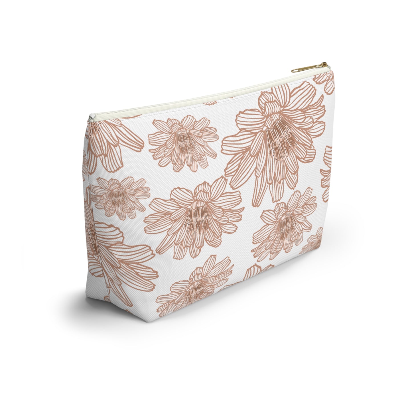 Floral Accessory Pouch - Chic Makeup Bag, Travel Organizer, Gift for Her, Floral Print Pouch, Flower Design Zipper Bag