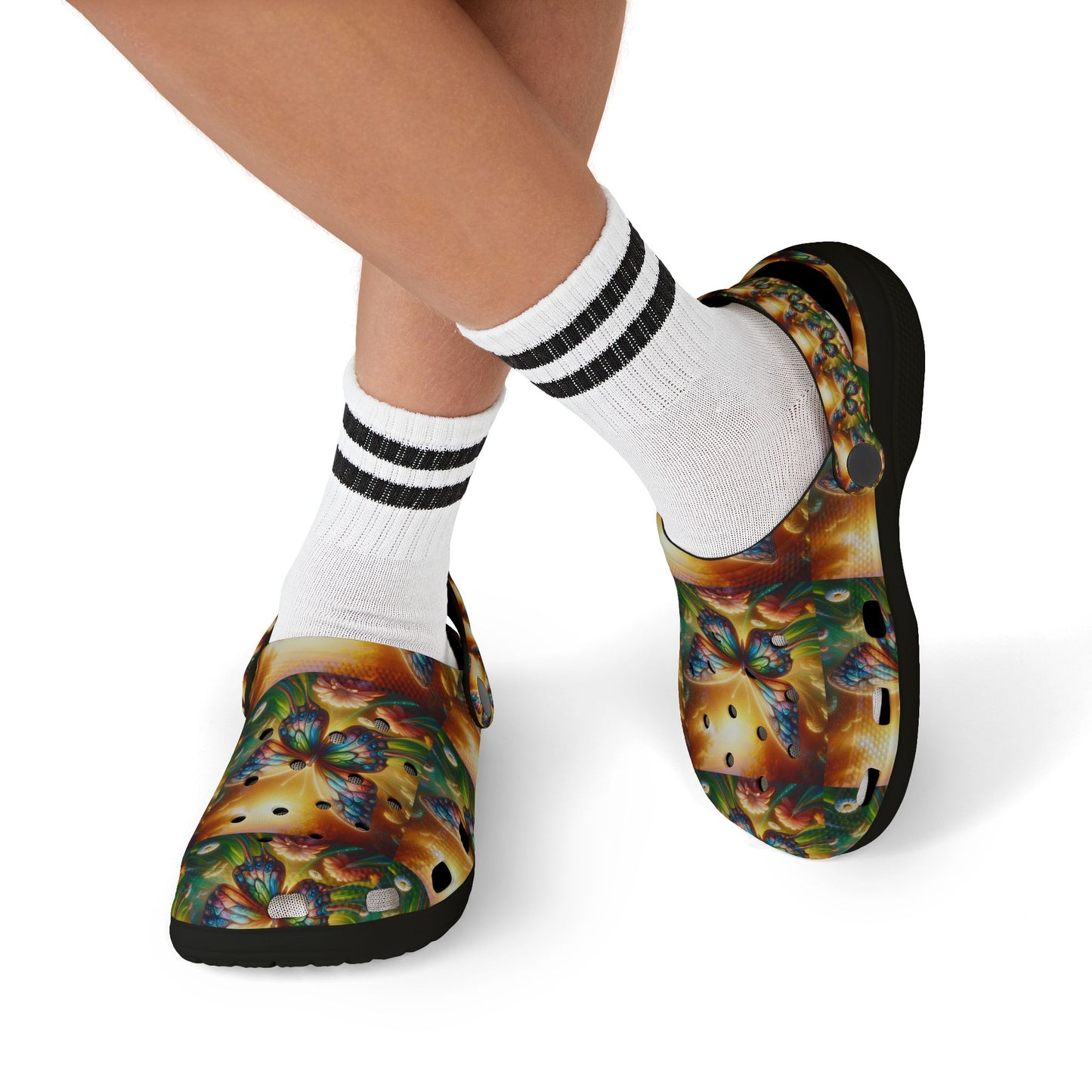 Colorful Butterfly Clogs for Kids - Fun Summer Footwear, Garden Play Shoes, Gift for Children, Holiday Essentials, Everyday Comfort