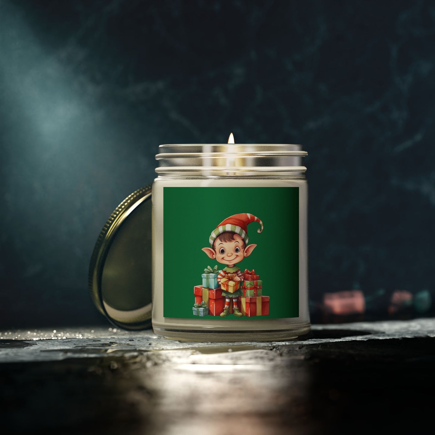 Elf-Themed Scented Candles - Holiday Cheer, Christmas Gift, Home Decor, Cozy Vibes, Aromatherapy