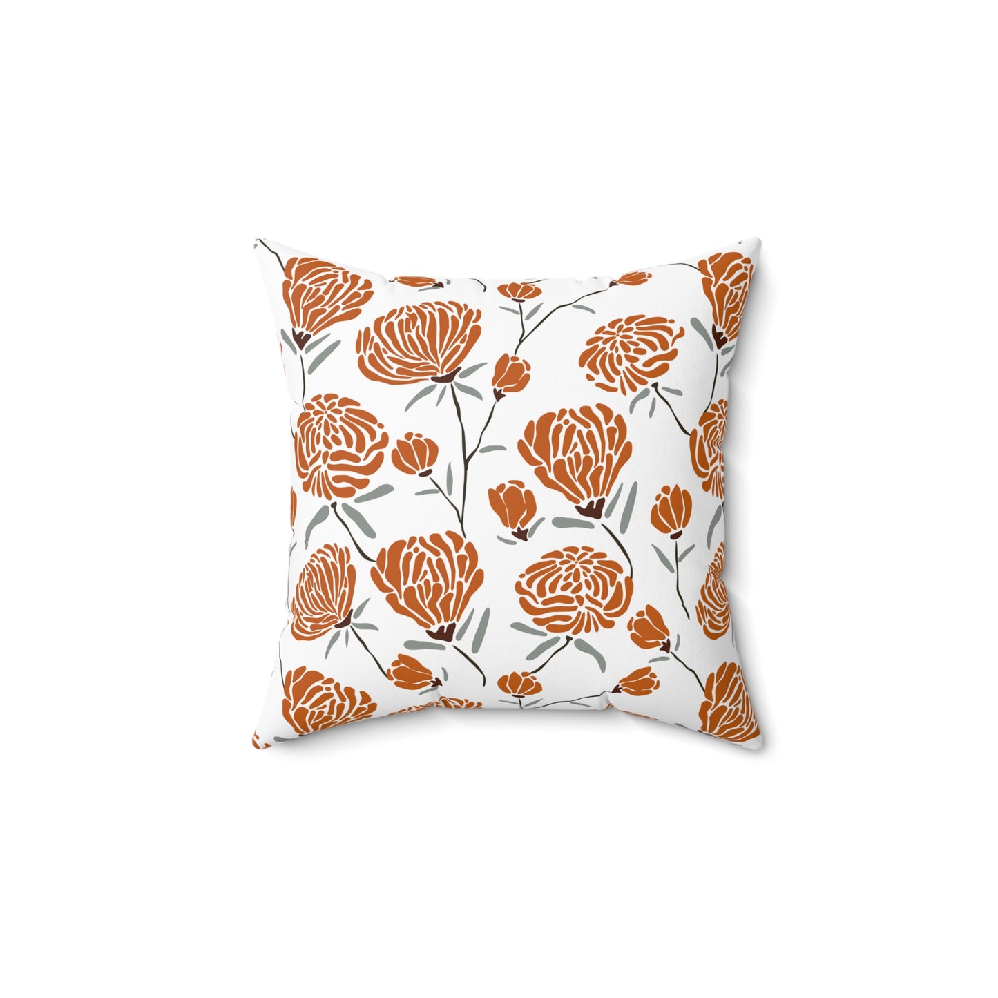 Floral Decorative Pillow, Cozy Home Accent, Stylish Couch Decor, Gift for Her, Bohemian Living Room, Seasonal Home Makeover