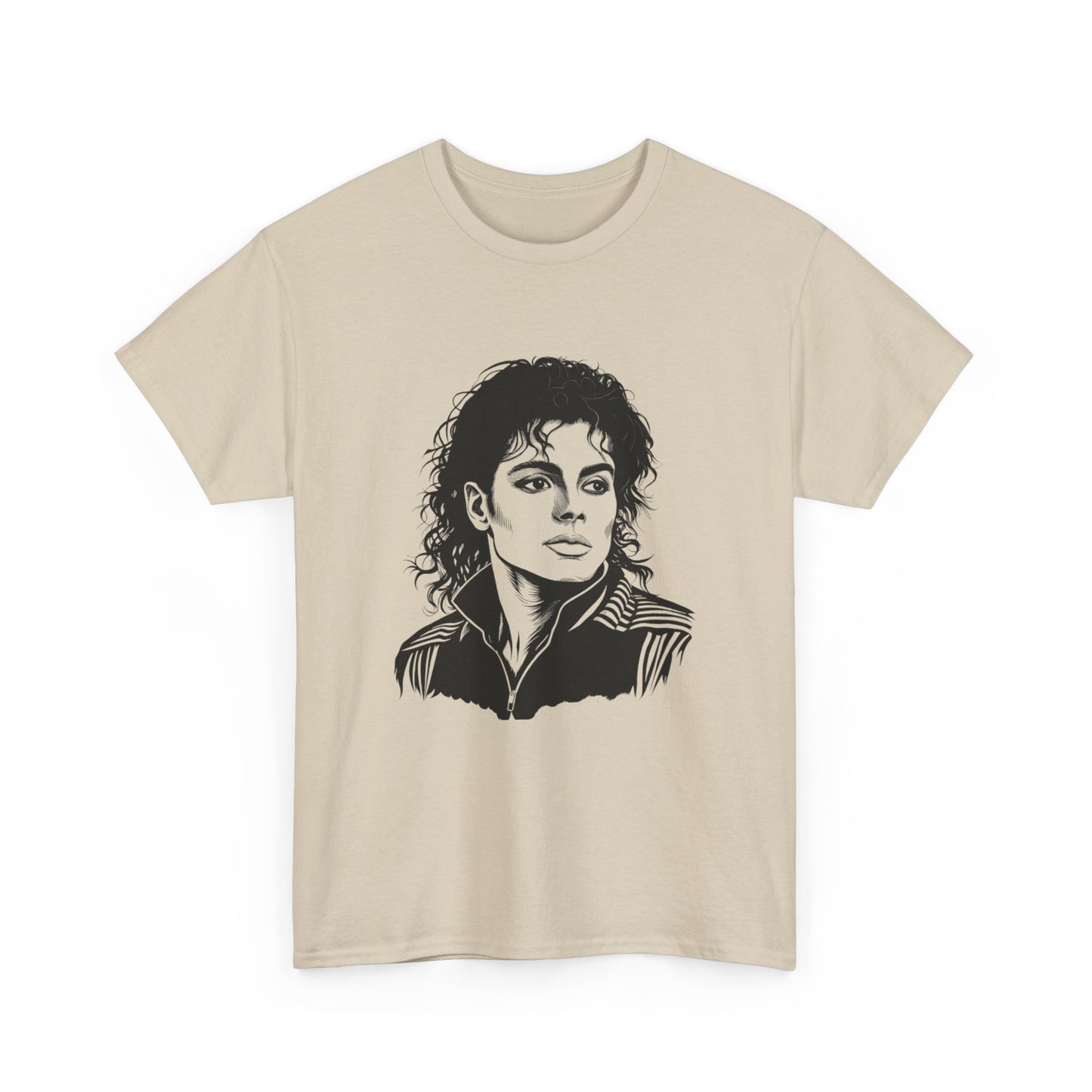 Michael Inspired Unisex Heavy Cotton Tee, Vintage Style Shirt, Retro Graphic Tee, Music Lover Gift, Unisex Casual Wear