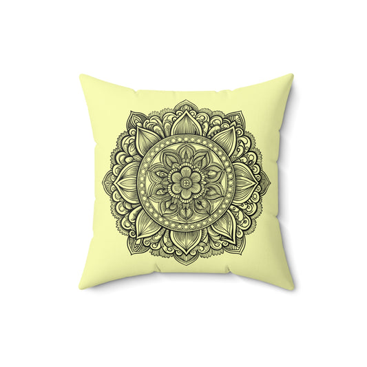 Boho Mandala Pillow, Stylish Home Decor, Yoga Gift, Meditation Room Accent, Cozy Living Room Pillow