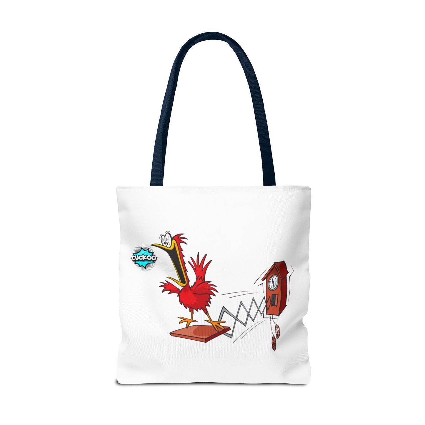 Quirky Cartoon Tote Bag, Funny Gift, Bird Lover's Bag, Everyday Use, Shopping