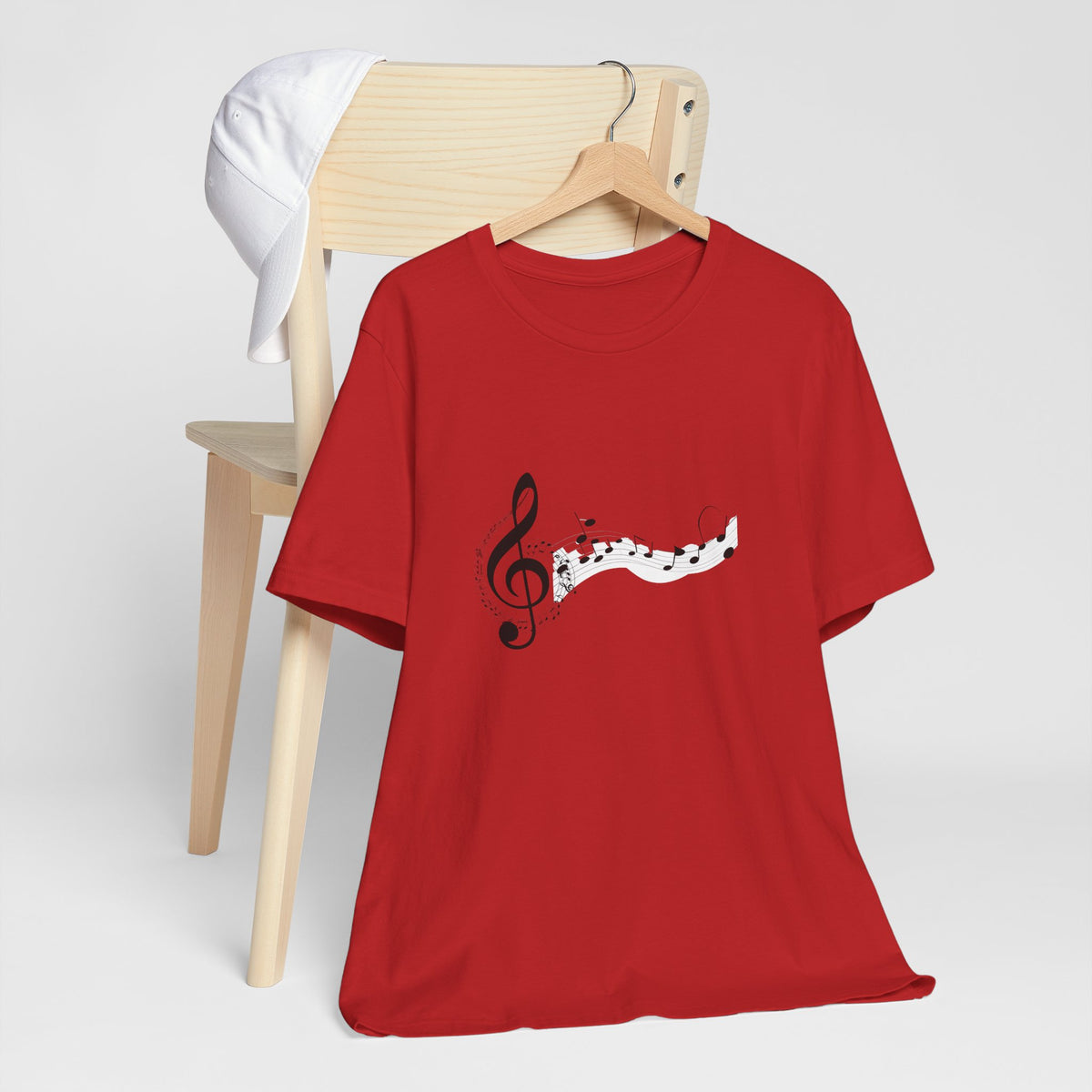 Musical Notes Short Sleeve Tee for Music Lovers
