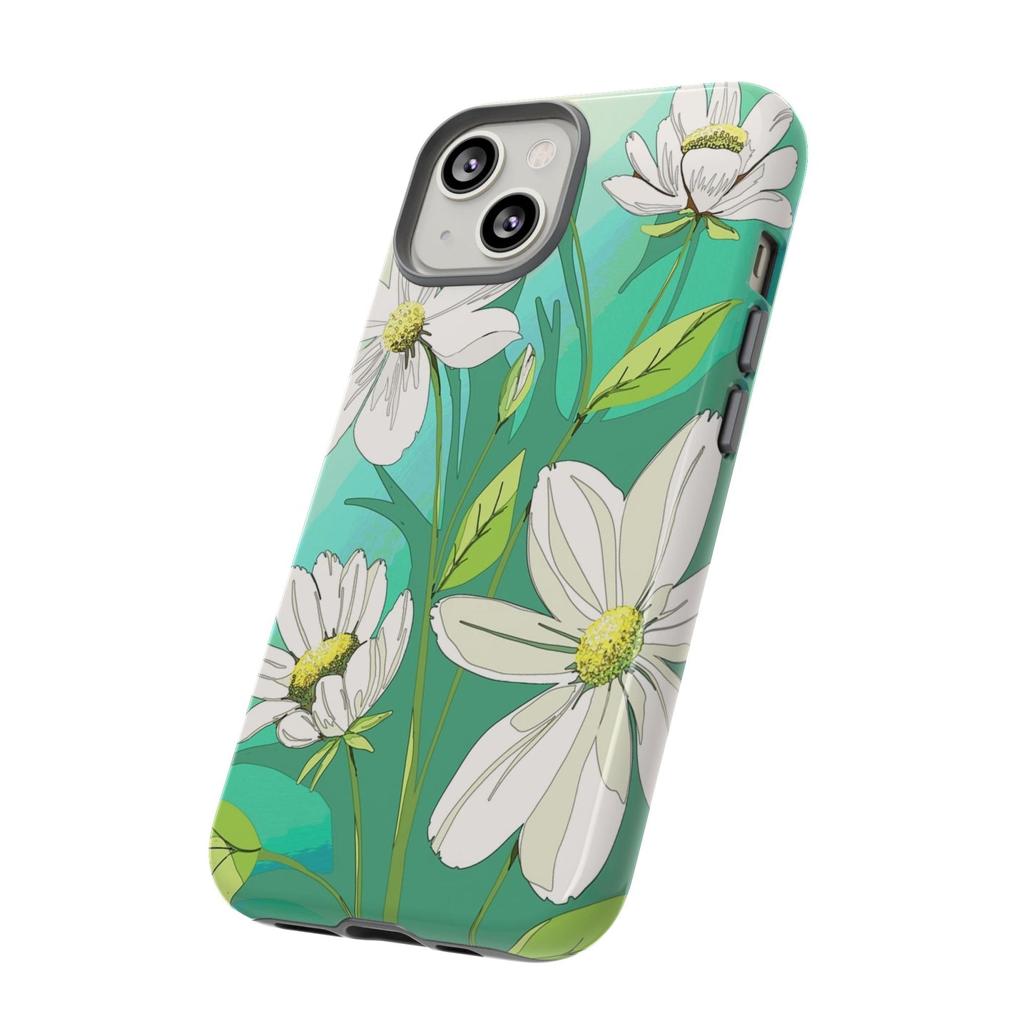 Floral Phone Case, Tough Cases, Flower Design, Nature Inspired, Eco-Friendly Cover, Unique Gift for Her, Spring Accessories