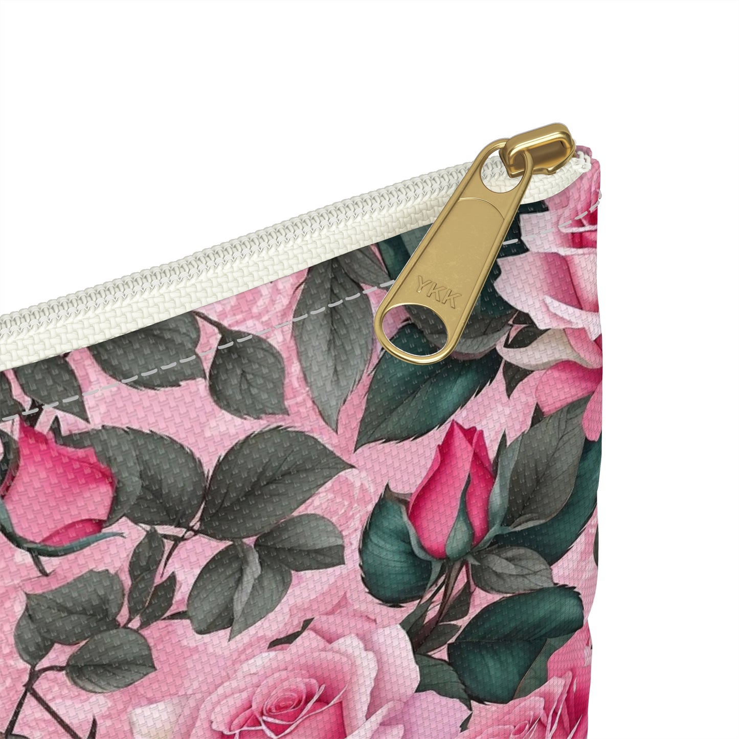 Floral Accessory Pouch - Perfect for Travel, Makeup, and Organizing, Gifts for Her, Bridal Accessories, Rose Pattern Clutch
