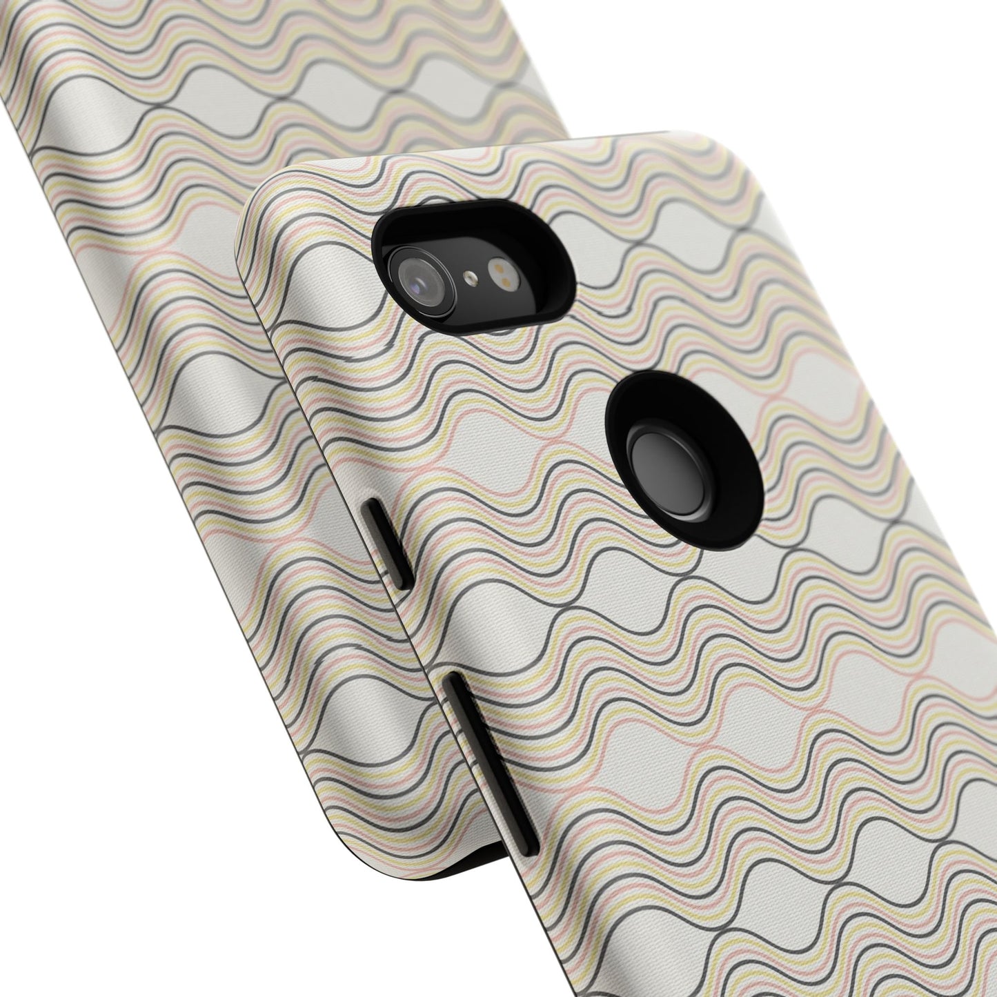 Stylish Phone Case for Tough Protection, Wavy Design, Chic Accessory, Gift for Her, Trendy Tech, Holiday Gift Idea
