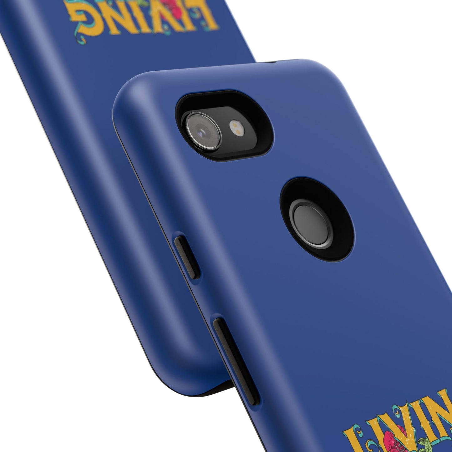 Living the Dream Phone Case, Floral Phone Cover, Tough Phone Case, Inspirational Gift, Boho Style Accessory, Dreamer Case