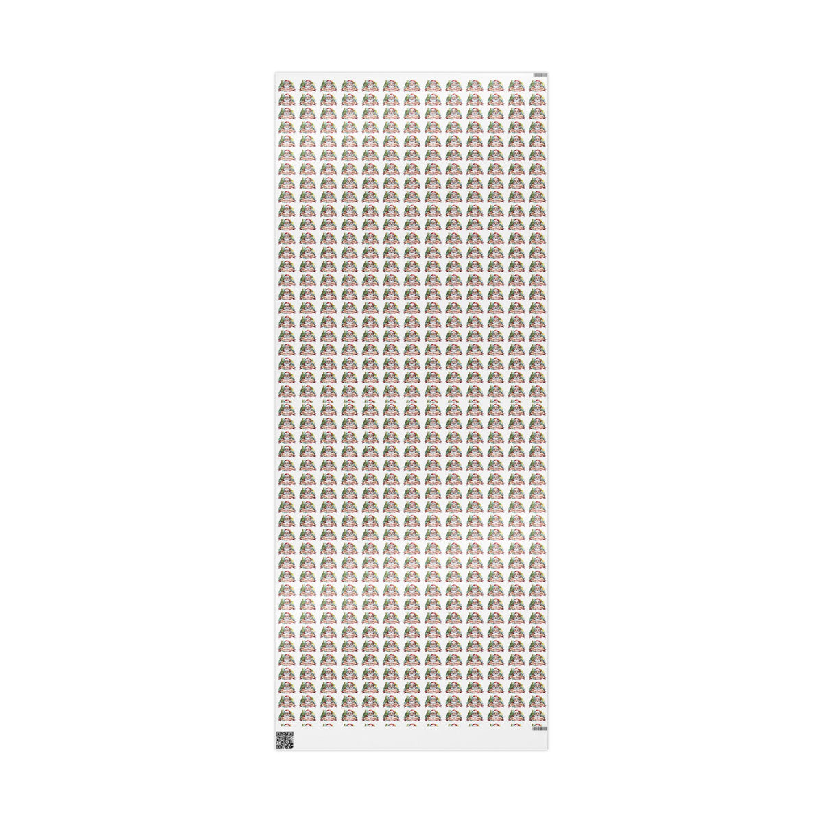 Holiday Santa Emblem Wrapping Paper Roll