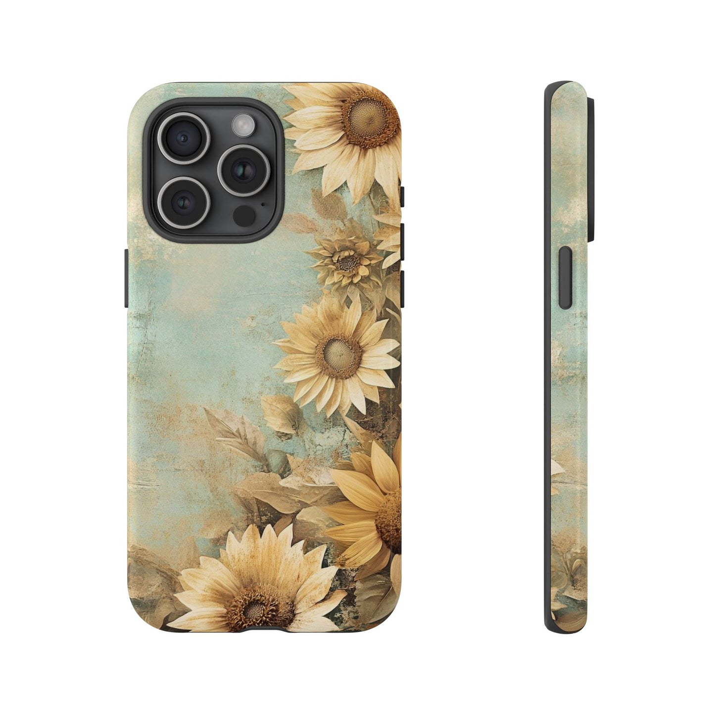 Sunflower Phone Case, Tough Shell Floral Cover, Nature Inspired Gift, Durable Protective Case, Perfect for Spring and Summer