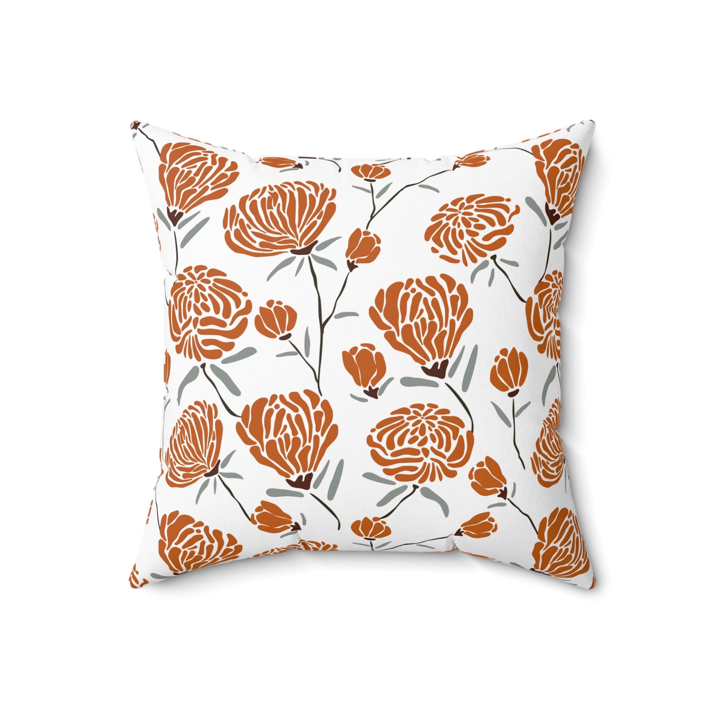 Floral Decorative Pillow, Cozy Home Accent, Stylish Couch Decor, Gift for Her, Bohemian Living Room, Seasonal Home Makeover