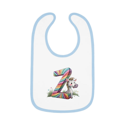 Colorful Zebra Print Baby Bib, Cute Baby Accessory, Toddler Feeding Bib, Unique Gift for Baby Shower, Nursery Decor
