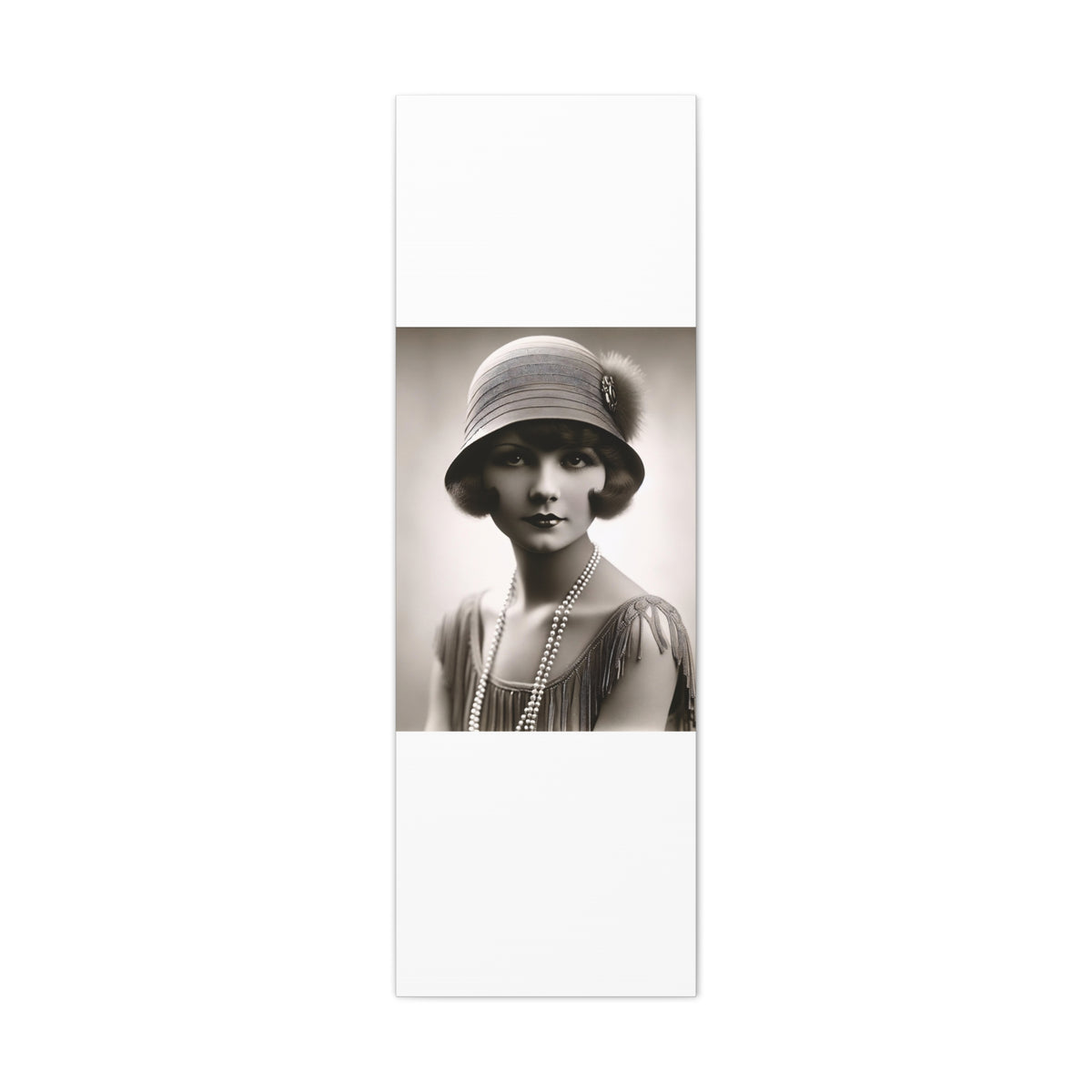 Vintage 1920s Flapper Portrait Canvas