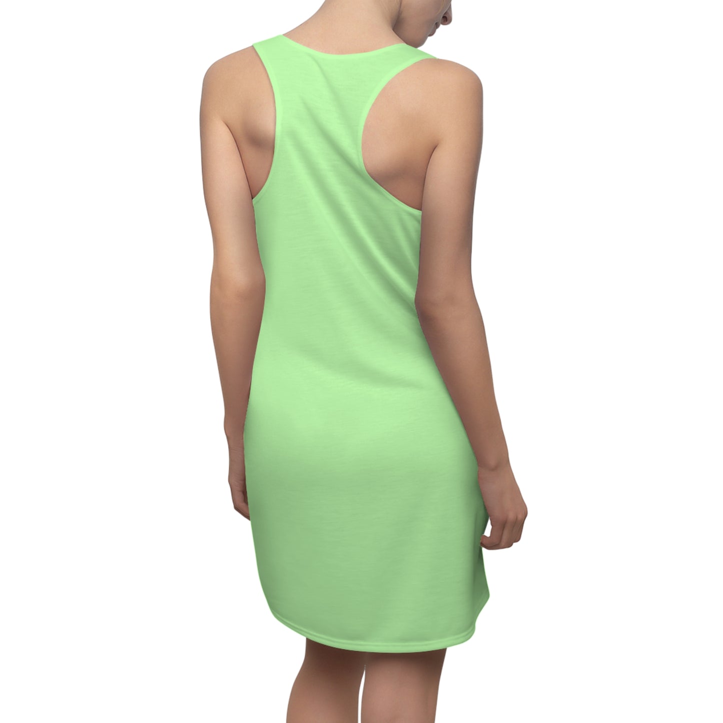 Women's Fun & Flirty Racerback Dress, Cute Summer Attire, Perfect for Parties, Vivid Color, Unique Gift Idea, Celebratory Wear