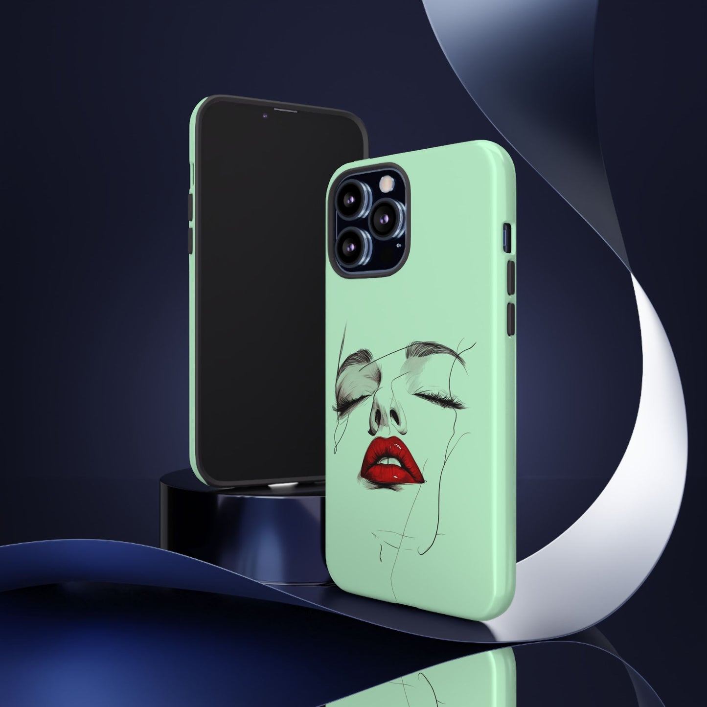 Stylish Phone Case, Artistic Phone Cover, Trendy Tech Accessory, Unique Cell Phone Protector, Gift for Her, Modern Aesthetic