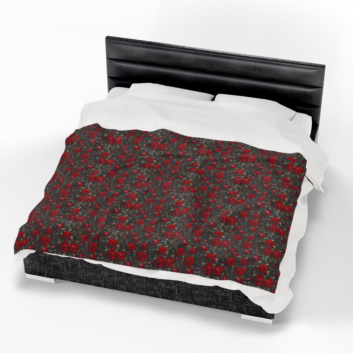 Cozy Floral Velveteen Plush Blanket - Soft Throw for Home Decor, Gifts, Christmas, Bedding, Living Room, Warmth