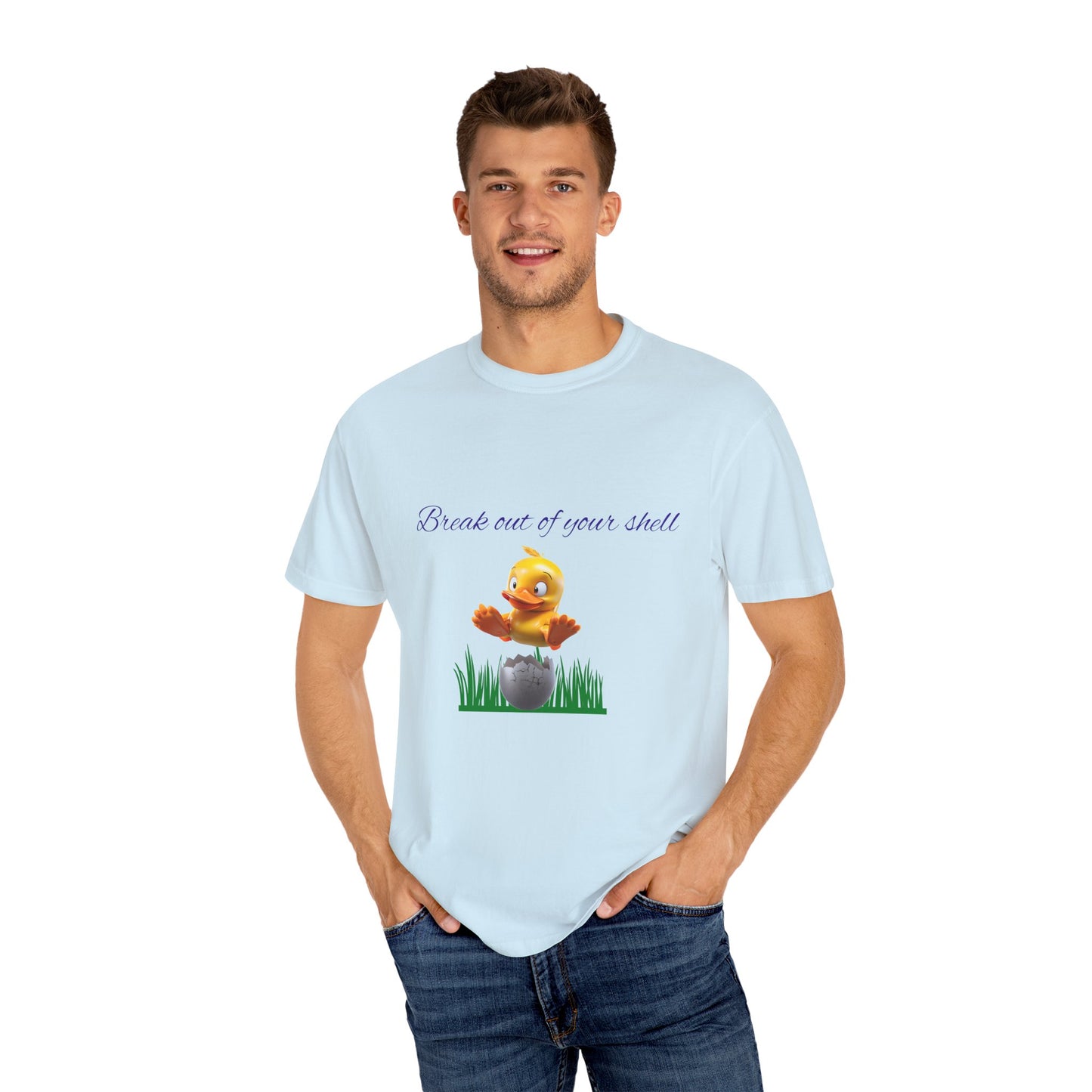 Egg-citing Garment-Dyed T-shirt: Perfect for Easter, Spring Celebrations